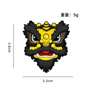 Lion Rising Brooch with Five Tiger General Design 13 Sb7717c196a23467c9c87cf1eda9d38da9