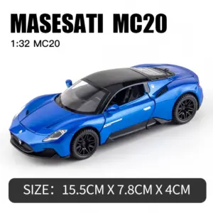 1:32 Maserati MC20 Diecast Model in Blue 19 Sb7a77e5deef84a2eaa3e83f26b7a1105r