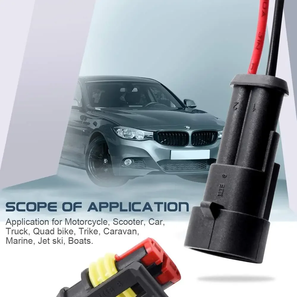 Premium Waterproof 2-Pin Automotive Connector Set 5 Premium Waterproof 2-Pin Automotive Connector Set - Image 5