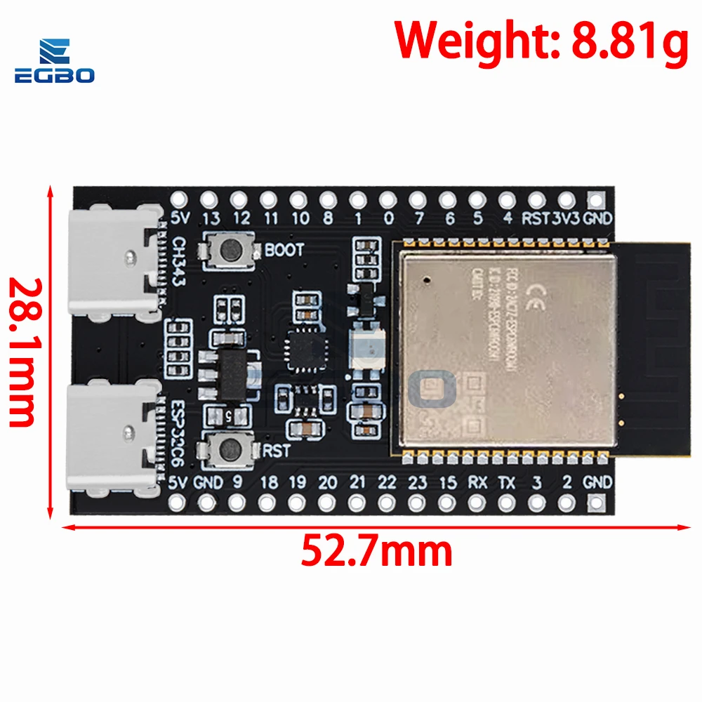ESP32-C6 WiFi Bluetooth Development Module 2 ESP32-C6 WiFi Bluetooth Development Module - Image 2