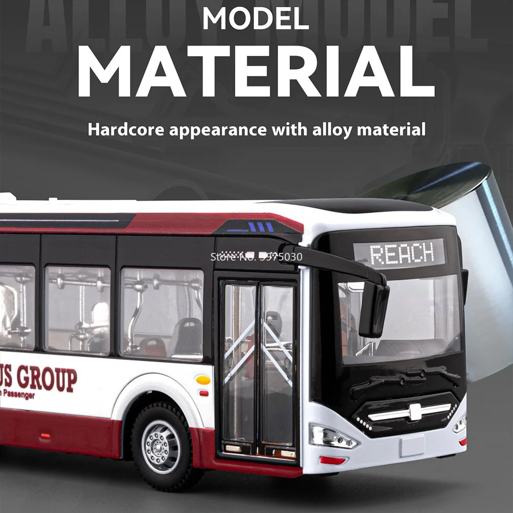1:42 Scale Modern City Bus Model 4 1:42 Scale Modern City Bus Model - Image 4