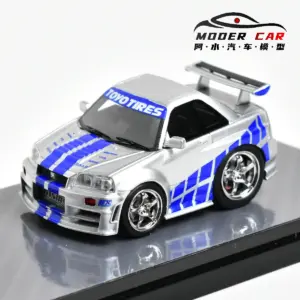 Nissan Skyline R34 1:64 Scale Diecast Model 5 Sb7e9578aa5094ac983944e3ac3f3052dK