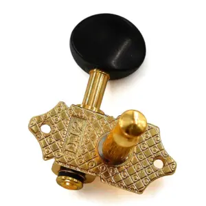 Elegant Gold and Black Ukulele Tuning Pegs Set 10 Sb7ea7e29409843c9ac98296382a6e71ae
