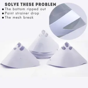 White Conical Filtration Mesh for Spray Guns 14 Sb830075fb0e9473aab926207cc4eca66k