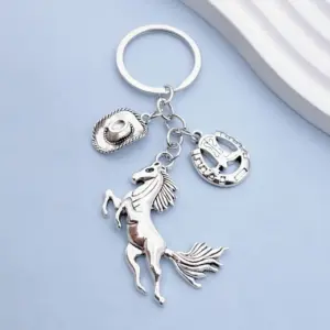 Vintage Stainless Steel Keychain with Charms 12 Sb879a079280043dba13bbbbd7e0317c7e