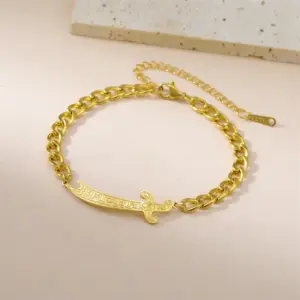 Stainless Steel Zulfikar Pendant Necklace 13 Sb8801df85a57460b82c4e5c704837e52g