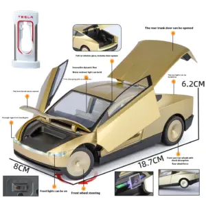 Gold Futuristic Robot Taxi Model 1:24 Scale 10 Sb8825a278e994400bc230c37b257fbebn