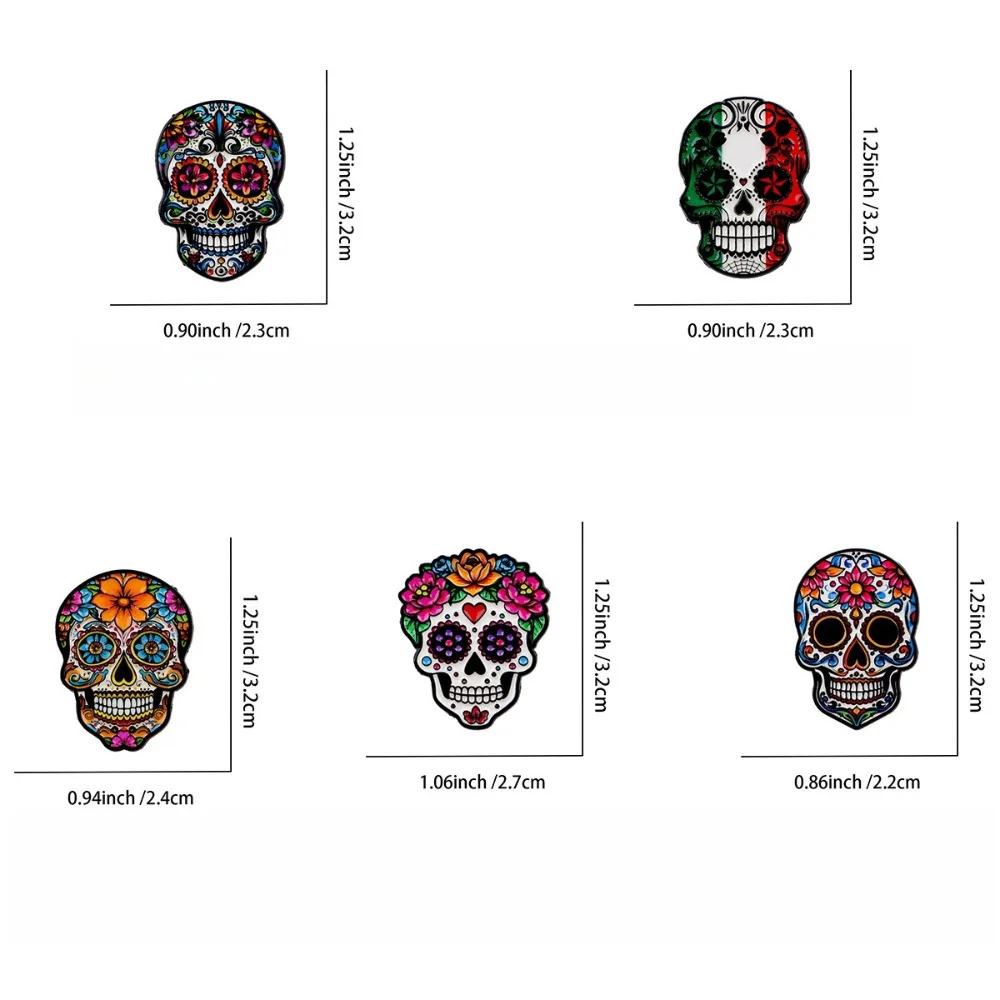 Vibrant Mexican Day of the Dead Brooch 2 Vibrant Mexican Day of the Dead Brooch - Image 2