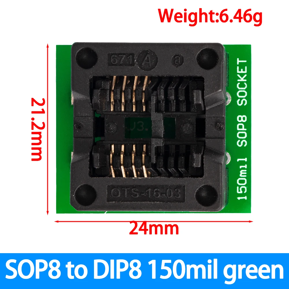 SOP16 to DIP8 Wide-Body IC Adapter Socket 9 SOP16 to DIP8 Wide-Body IC Adapter Socket - Image 9