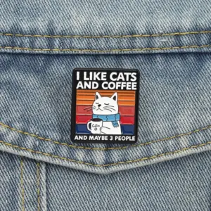 Cute Cat Coffee Brooch with Colorful Stripes 9 Sb8c5311c82154e1ca64b0df7306492190