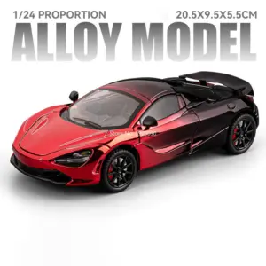 Red Alloy Diecast Sports Car Model 1:24 Scale 17 Sb8c9efc552ae46fc8cad346a05dbcb0fP