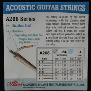 Vibrant Alice Acoustic Guitar String Set 8 Sb8d2df8eb9ce4918b2b1f504766557382