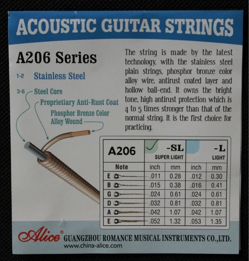 Vibrant Alice Acoustic Guitar String Set 4 Vibrant Alice Acoustic Guitar String Set - Image 4