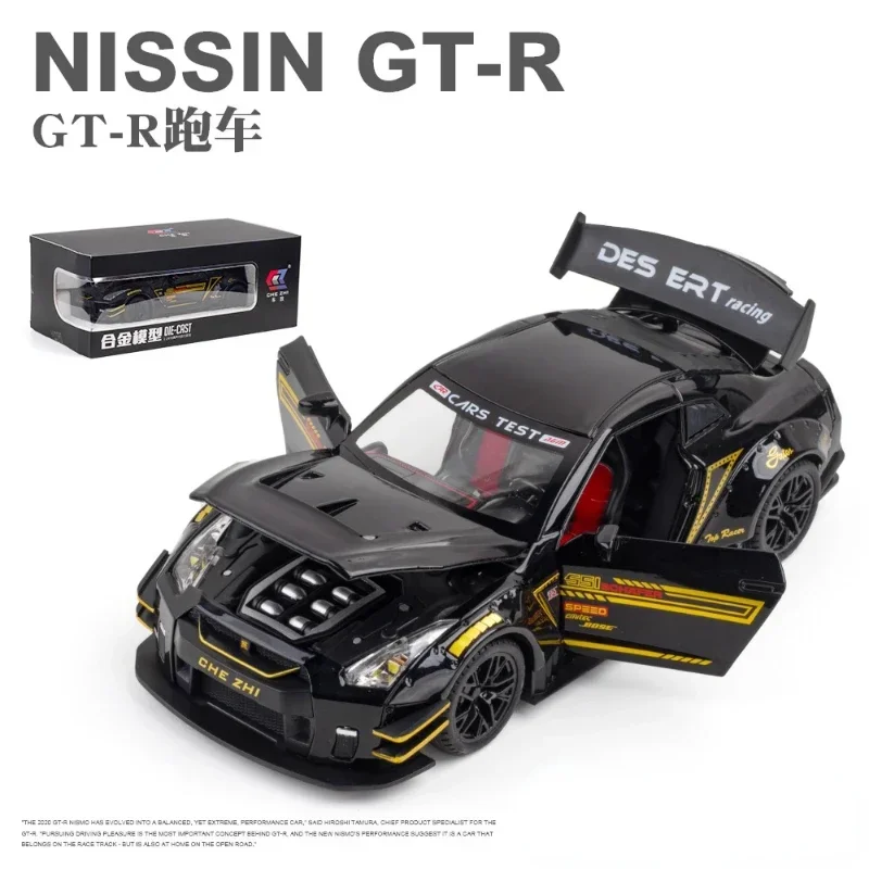 Black Nissan GTR R35 Diecast Model 1:24 Scale 8 Black Nissan GTR R35 Diecast Model 1:24 Scale - Image 8