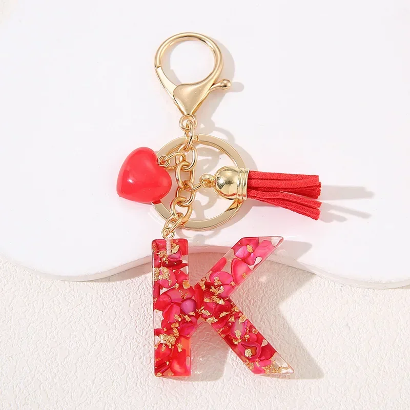 Colorful Initial Letter Keychain for Women 7 Colorful Initial Letter Keychain for Women - Image 7