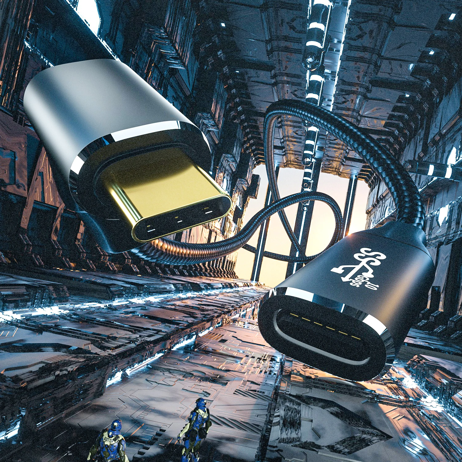 USB-C 90 Degree Extension Cable 1m for Devices 6 USB-C 90 Degree Extension Cable 1m for Devices - Image 6