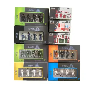 Colorful 1:64 Scale Miniature Figures Set
