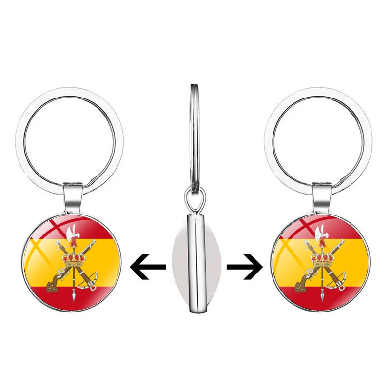Spanish Legion Patriotic Keychain with Customization 2 Spanish Legion Patriotic Keychain with Customization - Image 2