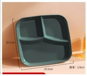 Japanese-Style Divided Dinner Plate, 25.5x22.5cm 7 Japanese-Style Divided Dinner Plate, 25.5x22.5cm - Image 7