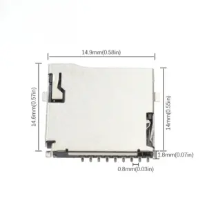 9-Pin Micro SD Card Connectors Set (10 pcs) 11 Sb9921b216ffe42eea203d7a0ee04ac98L