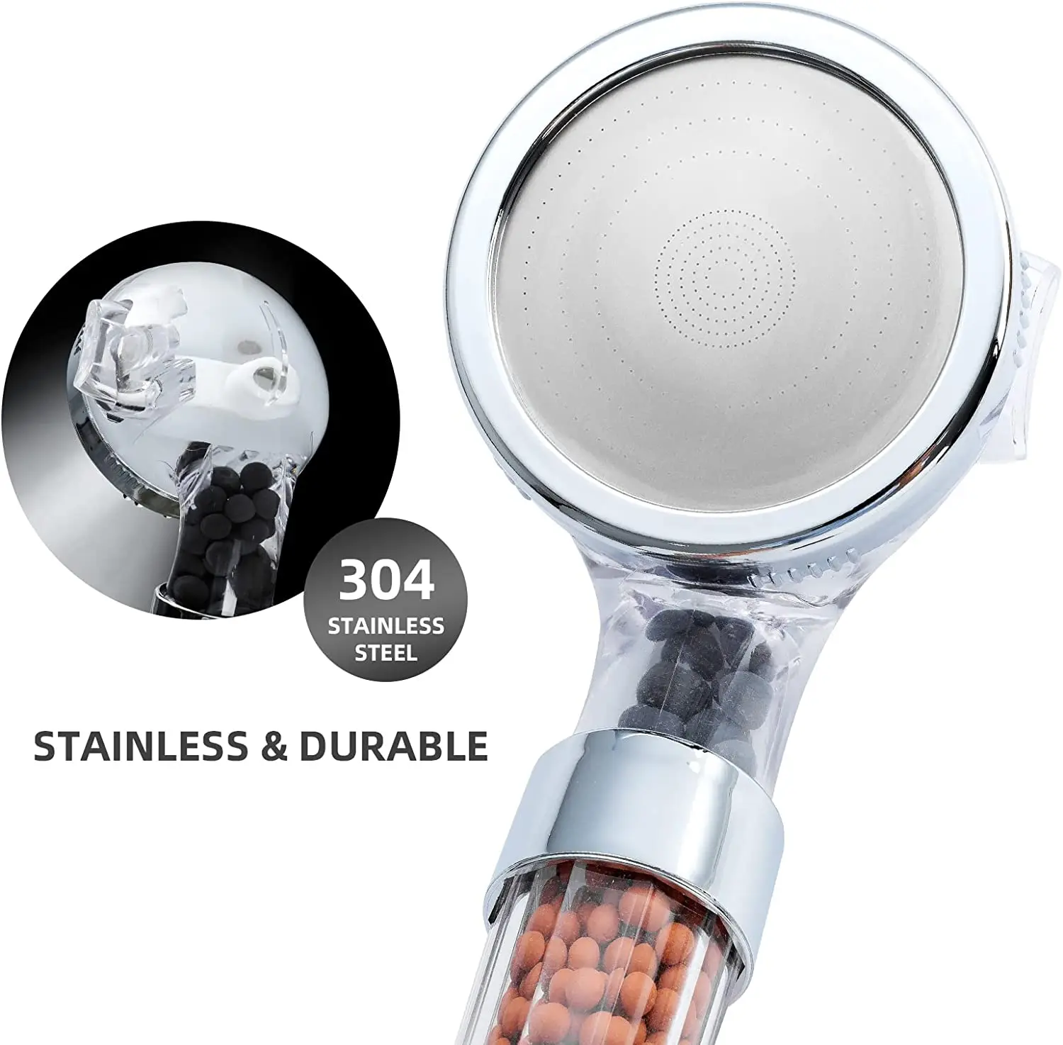 Modern Mineral Filter Shower Head with 3 Modes 6 Modern Mineral Filter Shower Head with 3 Modes - Image 6