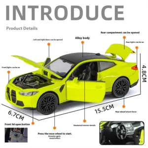 Vibrant Yellow 1:32 Diecast Model Car 12 Sb9e3d67efdd64c6d8386c2dfc10872efU