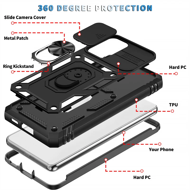 Rugged Black Samsung Galaxy A52 Case 5 Rugged Black Samsung Galaxy A52 Case - Image 5