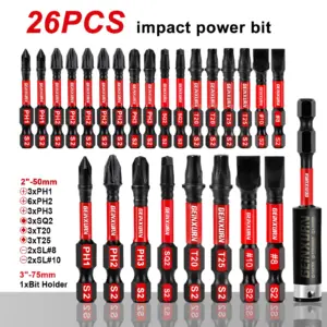 Professional Impact Screwdriver Bit Set 17/20/26 Pieces 17 Sba084013ebf74694b640c3c07602d3ccJ