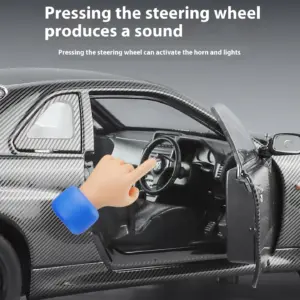 1/24 Nissan GTR-R34 Diecast Model Replica 10 Sba176eb1b4f64e748bc8193fdc20f9a12