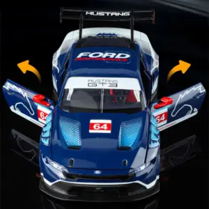 Blue Ford Mustang GT3 Diecast Model 1:24 Scale 12 Sba29560d7adc4d7c9ea458b379be757bG