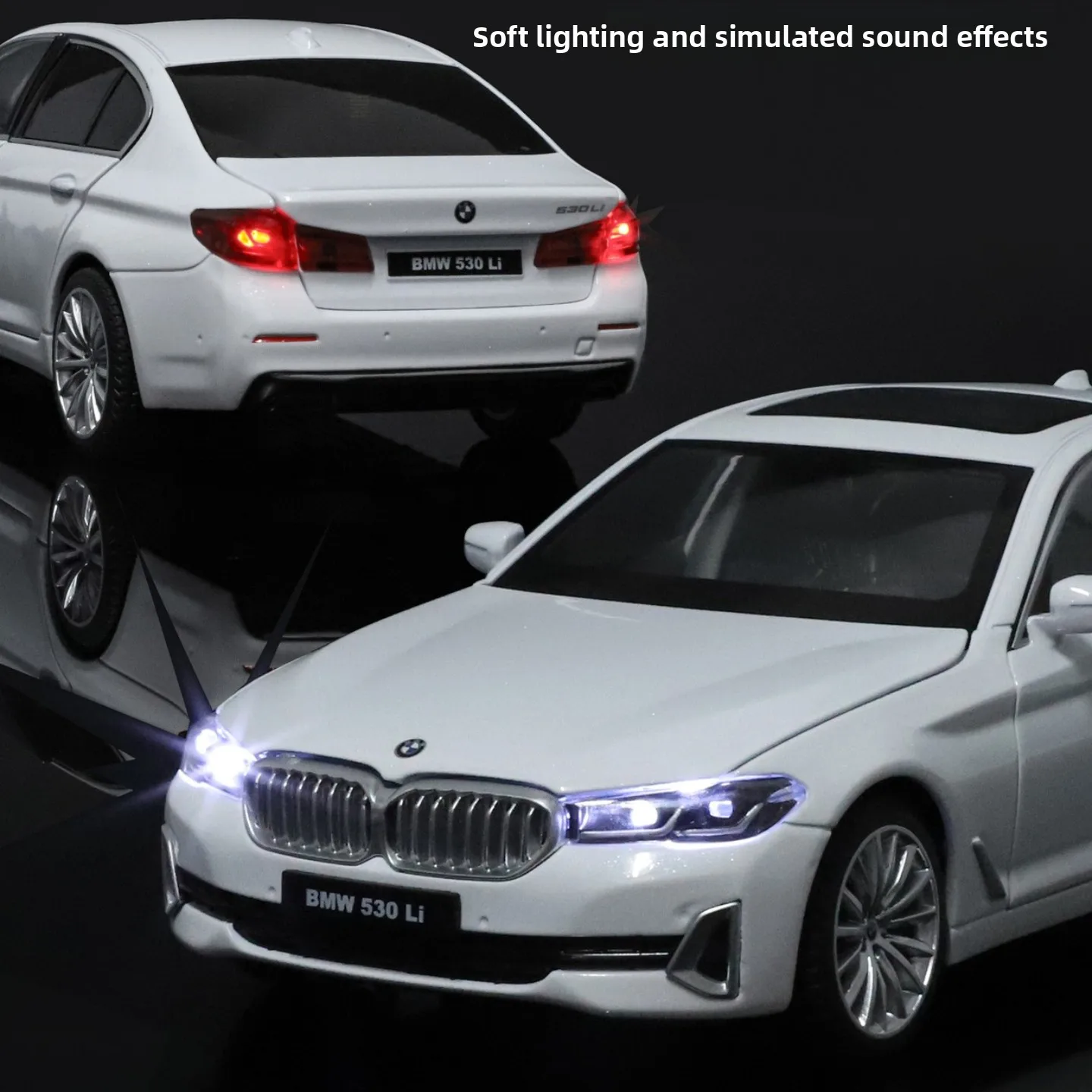 White BMW 530Li Limousine Model 1:24 Scale 2 White BMW 530Li Limousine Model 1:24 Scale - Image 2