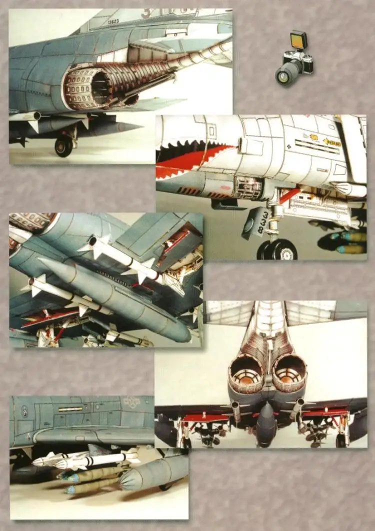 Fighter Jet Paper Model Kit 55cm Wingspan 4 Fighter Jet Paper Model Kit 55cm Wingspan - Image 4