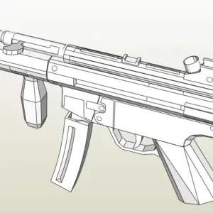 MP5K Paper Model for Display 8 Sba792e66cb4e4489a18670fbca5aa053E