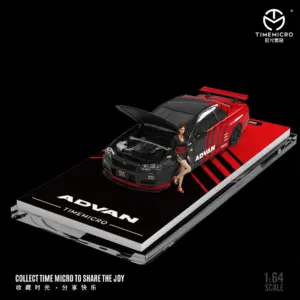 TIME MICRO Nissan R34 GTR ADVAN Diecast Model Set 8 Sba88019158644e70835322b4068dbbc3i