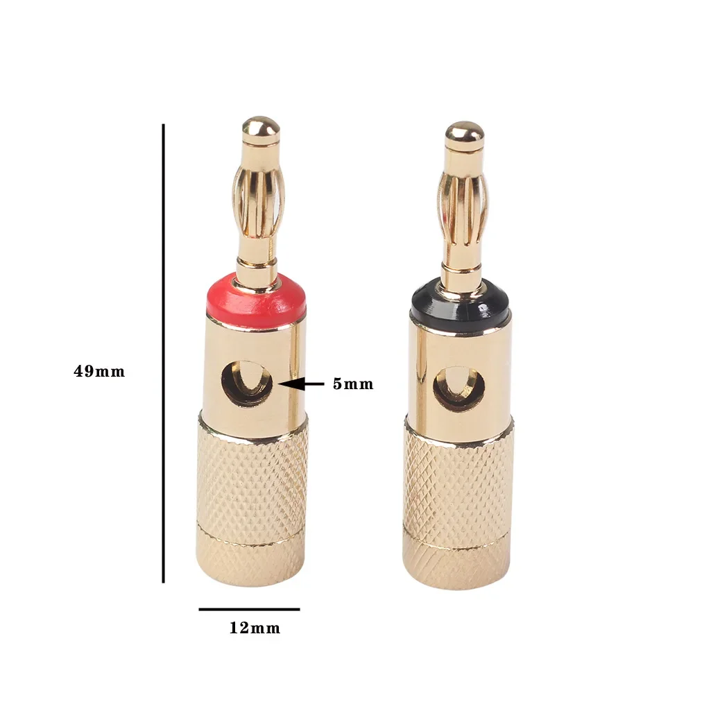 Gold-Plated Banana Plugs for Audio Systems 6 Gold-Plated Banana Plugs for Audio Systems - Image 6
