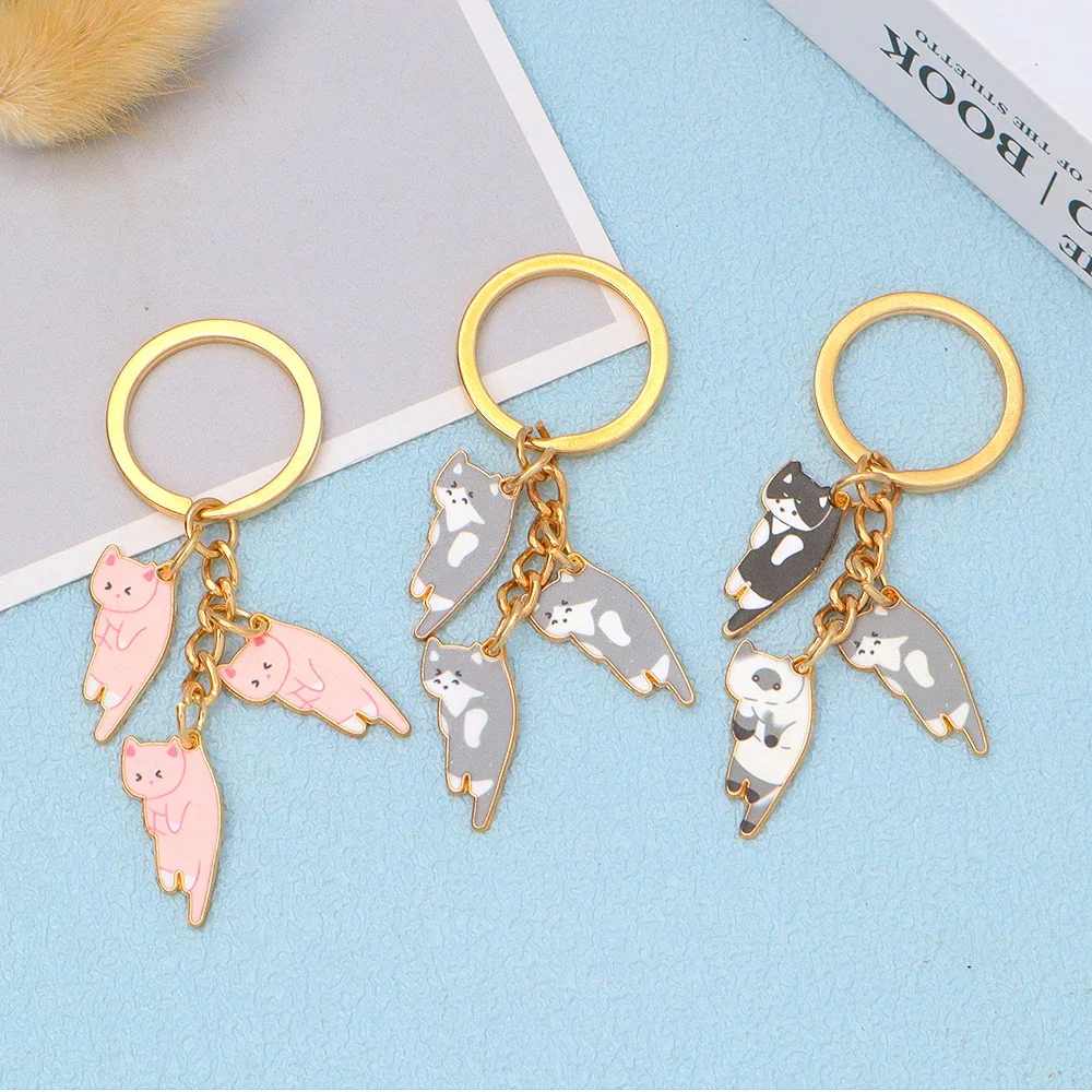 Enamel Cat Keychain Set in 29 Colors 4 Enamel Cat Keychain Set in 29 Colors - Image 4