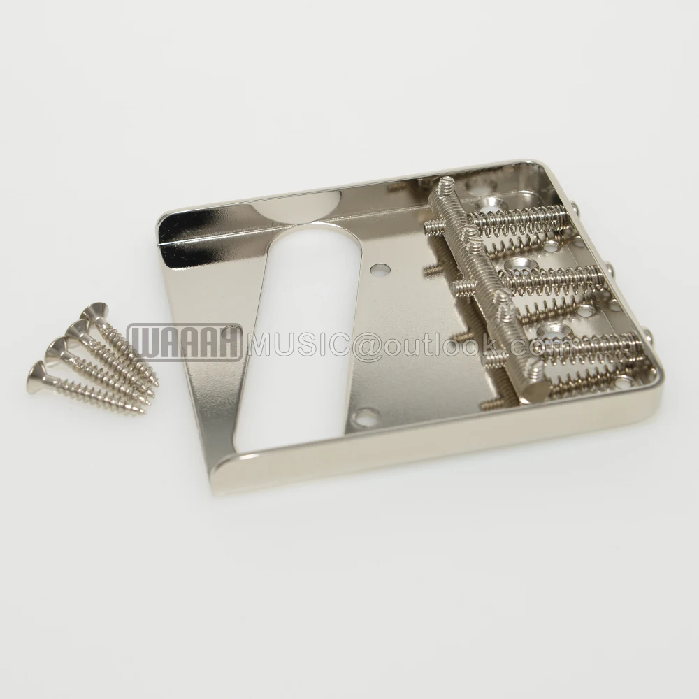 Nickel-Plated TL Guitar Bridge for Electric Guitars 6 Nickel-Plated TL Guitar Bridge for Electric Guitars - Image 6