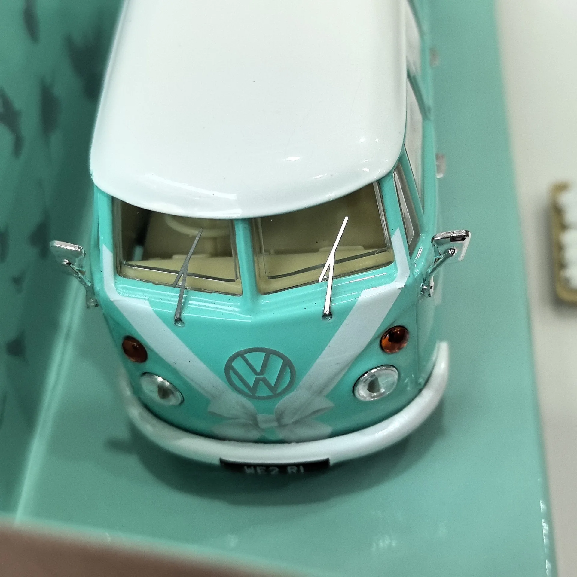 Vintage Mint Green VW T1 1/43 Diecast Model 4 Vintage Mint Green VW T1 1/43 Diecast Model - Image 4