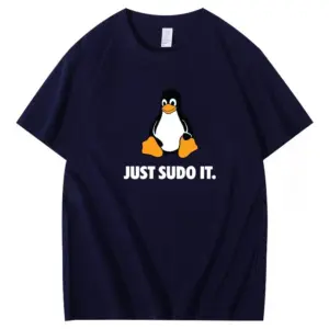 Black Penguin Minimalist T-shirt with Quote 11 Sbb4c75cd10e04e1ebf5078cdcb74fa26H