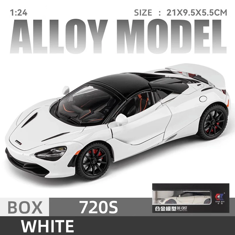 McLaren 720S 1:24 Diecast Model in Black 8 McLaren 720S 1:24 Diecast Model in Black - Image 8