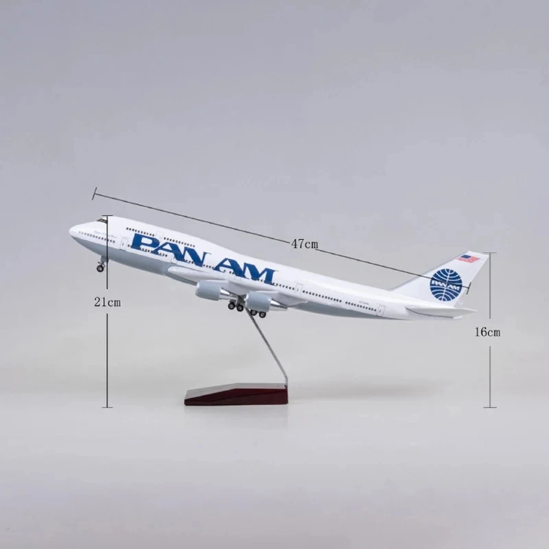 Pan Am Boeing 747 Model 47cm with LED or No Light 5 Pan Am Boeing 747 Model 47cm with LED or No Light - Image 5