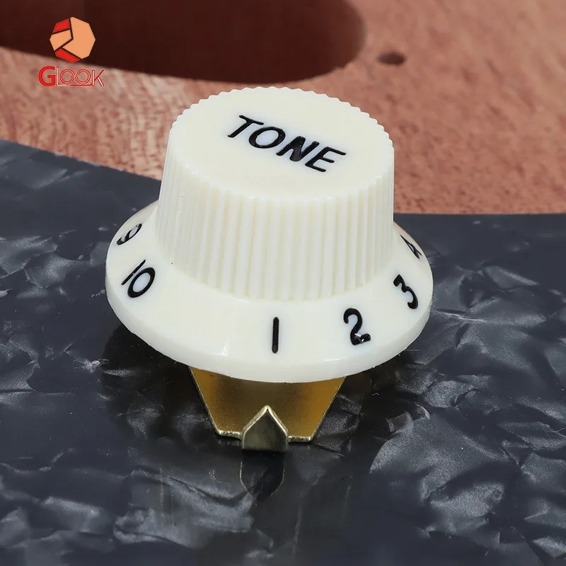 Stainless Steel Guitar Knob Pointer Gold & Silver 6 Stainless Steel Guitar Knob Pointer Gold & Silver - Image 6