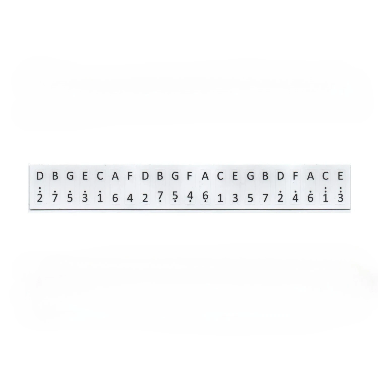 Colorful 17-Key Kalimba Note Sticker Set 8 Colorful 17-Key Kalimba Note Sticker Set - Image 8