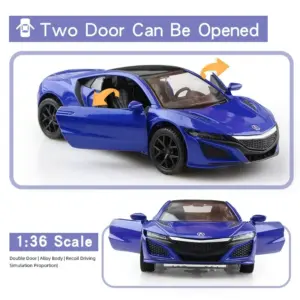 Honda Acura NSX 1:36 Scale Diecast Model 11 Sbc6ceb17ead14ab8a03b71017e8c6802o