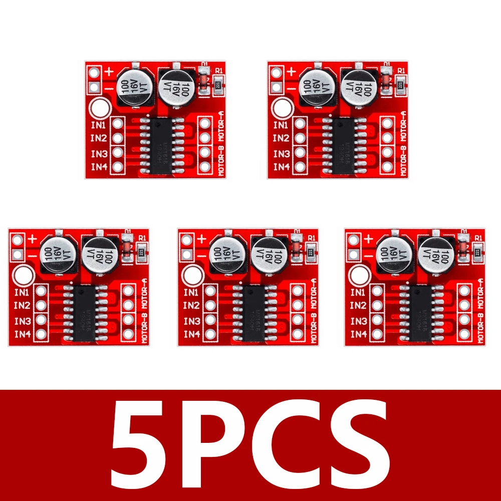 Red DC Motor Driver Module with Dual H-Bridge 7 Red DC Motor Driver Module with Dual H-Bridge - Image 7