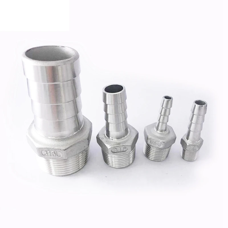 316L Stainless Steel Hose Fitting, 1/4"–2" BSP 2 316L Stainless Steel Hose Fitting, 1/4"–2" BSP - Image 2