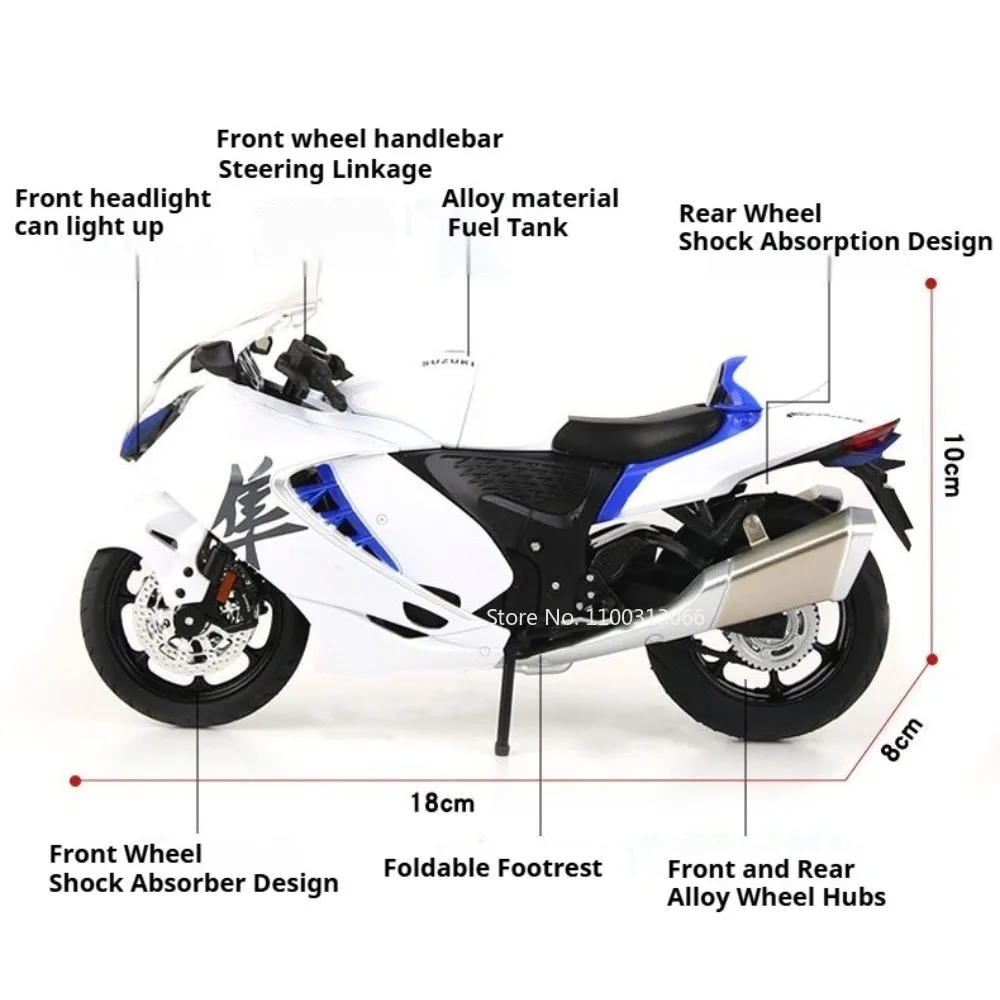 Detailed 1:12 Scale Motorcycle Models Honda CB650 & Suzuki Hayabusa 6 Detailed 1:12 Scale Motorcycle Models Honda CB650 & Suzuki Hayabusa - Image 6