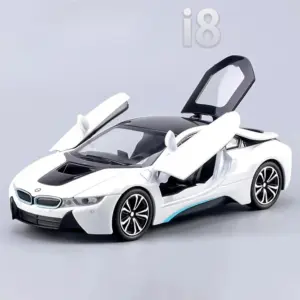 White BMW i8 1:24 Diecast Model Car 11 Sbcf901fe821347849f245b2701bbe8f5C