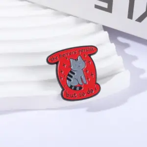 Mourning Emotions Gray Cat Brooch 10 Sbd205258c6274056bc00a2c86f430582U