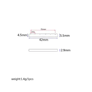 Camel Bone Guitar Nut – 42x2.9x4.5/5.5mm 7 Sbd586f59c3654d4ea1fe0230c29f5fb9J